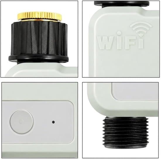 Smart trädgårdsbevattningskontroll – Wi-Fi bevattningstimer – Automatisk vattenrörstimer – Utomhusprogrammerare – Appstyrd bevattningssystem