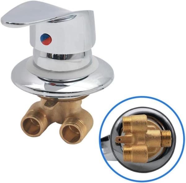 Brusebatteri, brusebatteri fordeler i messing, forkromet brusebatteri G1/2”