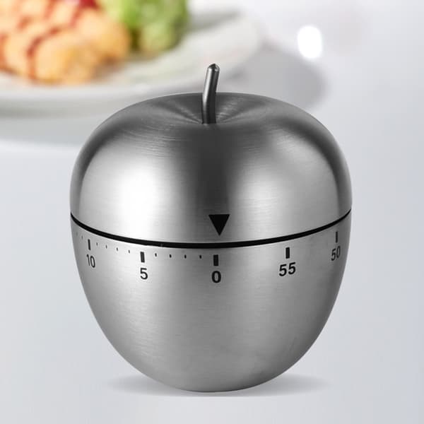 Apple Timer Mekanisk Påmindelse Nedtælling Køkken Gadget