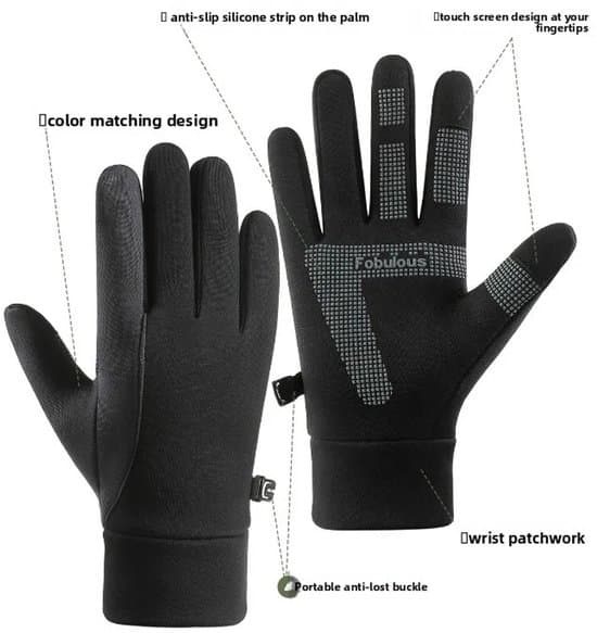 Unisex - Vintervarme - Touchscreen-understøttelse - Udendørs cykelhandsker