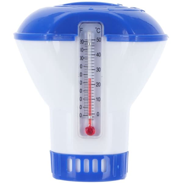 Flytande kemikaliedispenser för pool med klortemometer