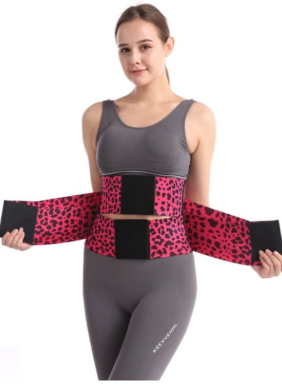 Shapewear bælte - Taljetræner - Pink - Størrelse L