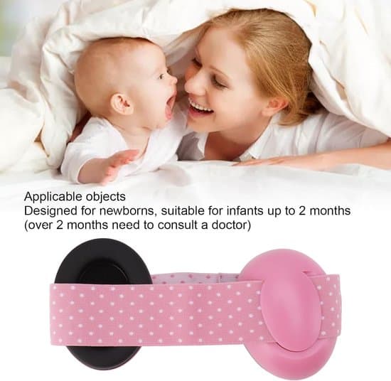 Lyserøde baby støjreducerende soveørepropper under 2 måneder 7*7*8 cm