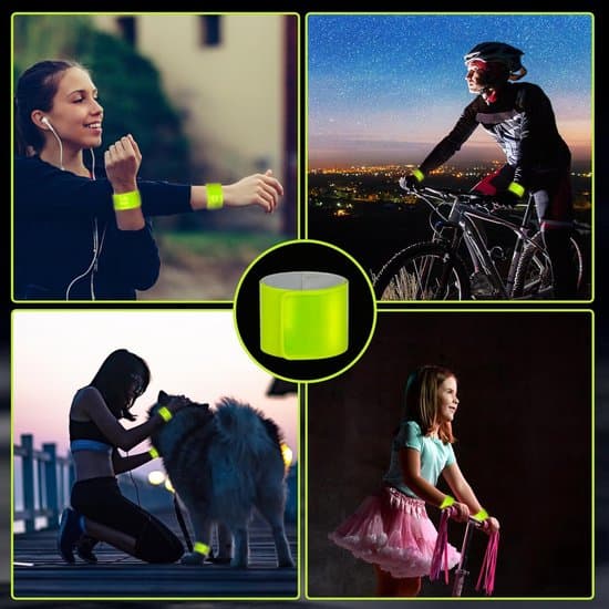Reflekterande snäppfästen - Fluorescerande armband - 20-pack