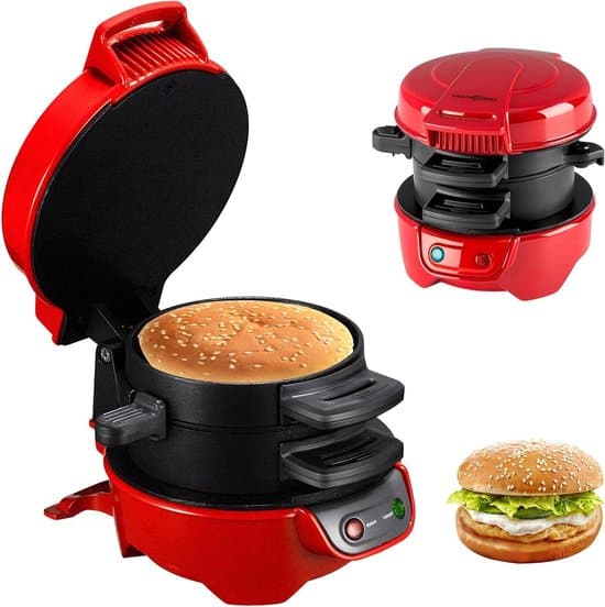 Smörgåsrost, non-stick beläggning med äggring och timer