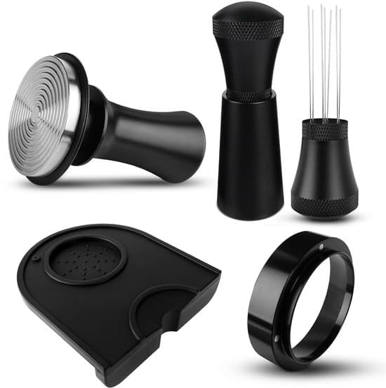 Kaffetamper Sæt - 51 mm - Tilbehør til Espresso - Rustfrit Stål og Aluminium