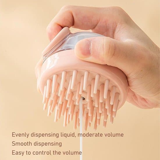 Ergonomisk Silikone Kropspeeling Badebørste - Pink
