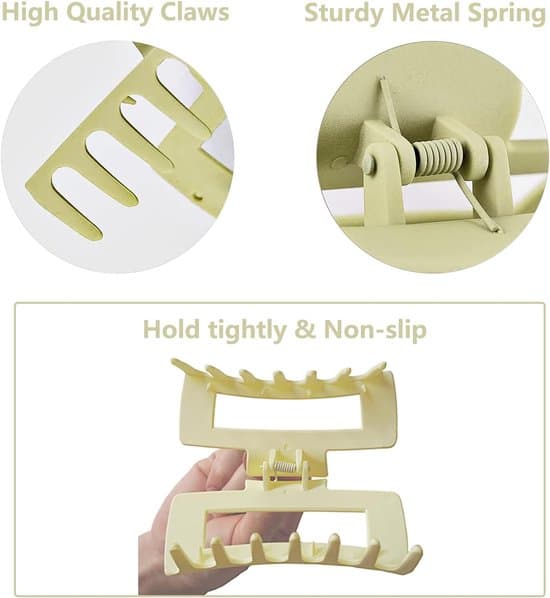 8-pack bananformade hårklämmor/klämmor
