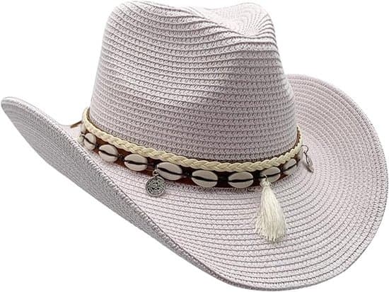 Sammenfoldelig strå-cowboy-solhat til mænd og kvinder
