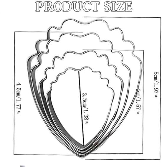 4-delt pæonmønster rustfrit stål non-stick bage-/småkage-/kageformssæt