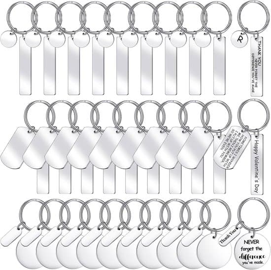 30-pack - Rostfritt stål - Graverbart - Lasergravyr