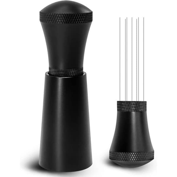 Espresso Tilbehør - Kaffetamper - 7-nåls Espresso Dispenser - Sort Nåledispenser