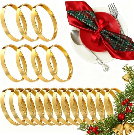 20-pack silver 4 cm kreativa servettringar