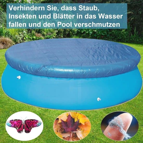 Runt poolskydd 244cm - Vattentätt PE-poolskydd