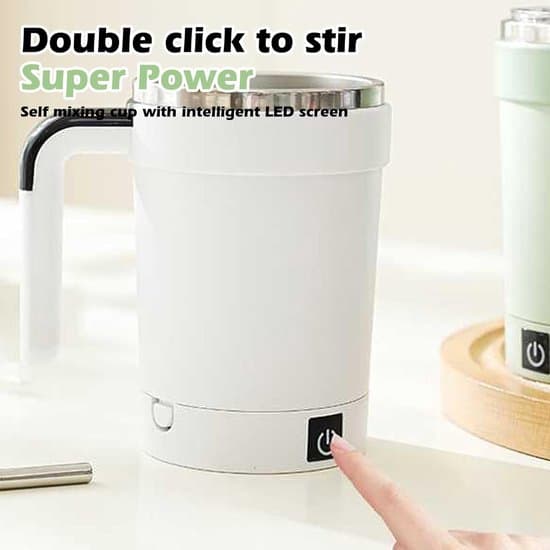 Selvrørende kaffekrus – Magnetisk, USB genopladeligt, til te og kaffe