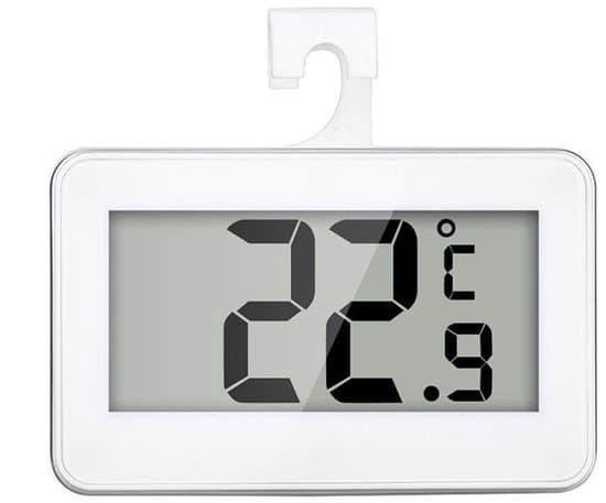 Mini Digitalt Køleskabstermometer - Vandtæt - Hvid