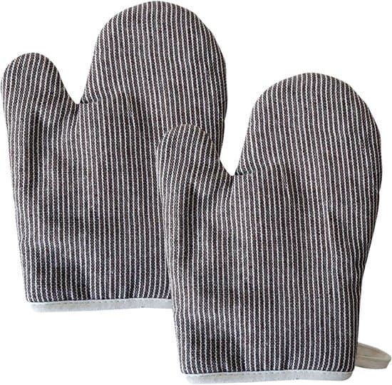 Ovnvanter (et par) - Køkkenhandsker - Isoleret - Åndbart materiale - 26 cm - Grøn