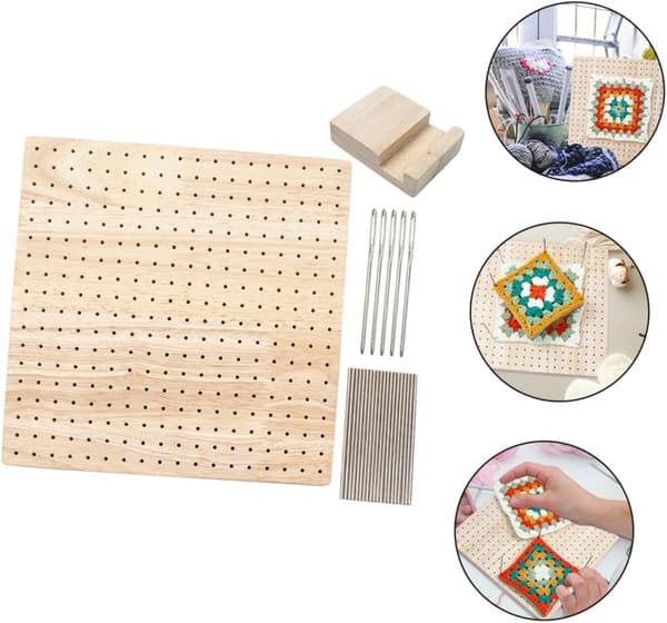 DIY handvävd positioneringsplatta - träkornsfärg