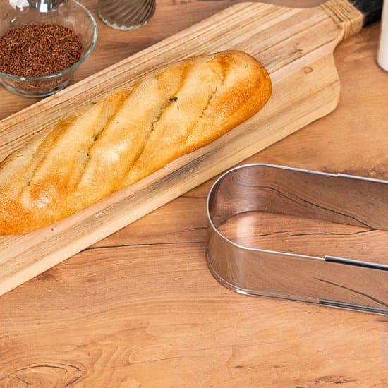 Justerbar oval bageform i rustfrit stål til marengs og kager (27 til 42,5 cm)