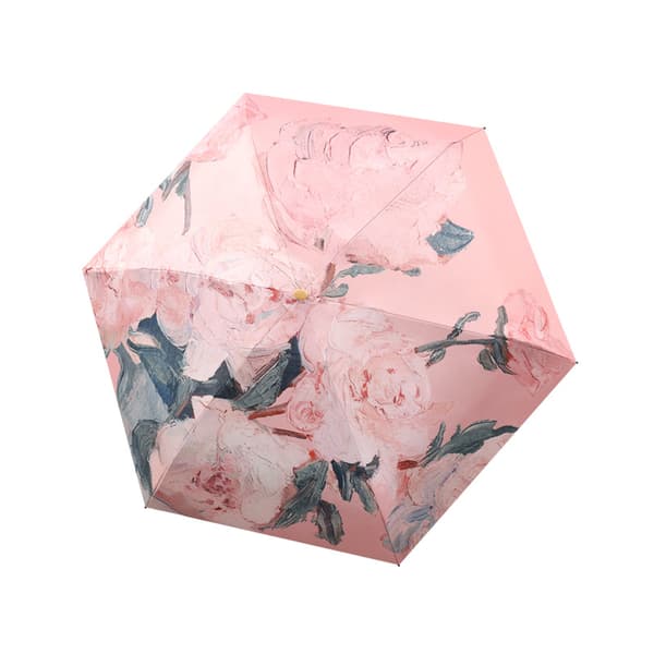 Mini Paraply Kunstnerisk Solskærm - Pink
