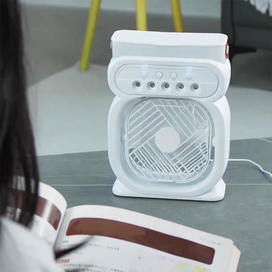 USB-driven skrivbordsfläkt, perfekt för studenter, resenärer och campare (grön).