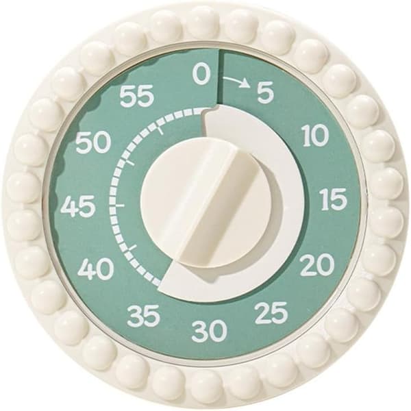 Multifunktionel timer manager, studie-timer og køkkenpåmindelse, justerbare indstillinger, bærbart design, plastik (grøn)