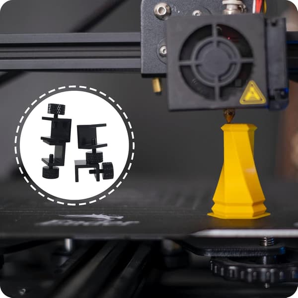 8-delt 3D-printer sengeklemme sæt til Ender 3s, 3 Pro og 5 Pro