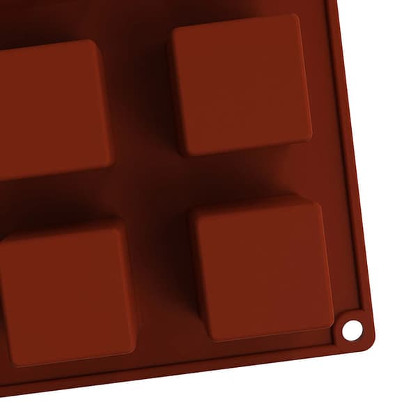 Firkantede silikoneforme, 2-pak mousse kage bageforme, velegnet til desserter og cheesecakes.