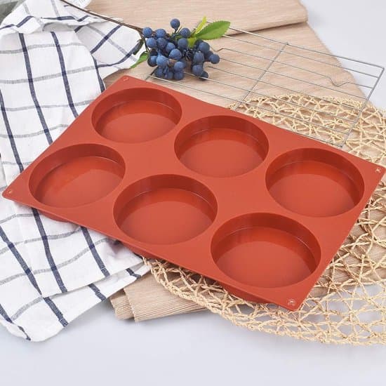 Rund silikonkakform - multifunktionell - 2-pack - 10 cm