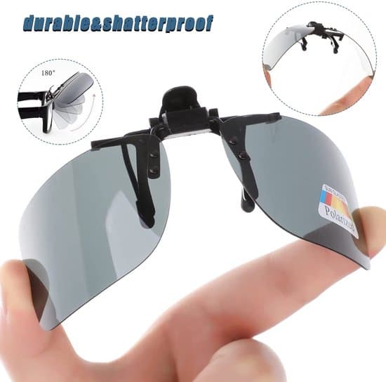 4-pack clip-on solglasögon - polariserade och UV-skydd