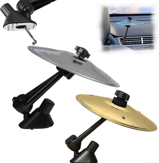 2-delad silver/guld bilventilations resonant cymbalprydnad