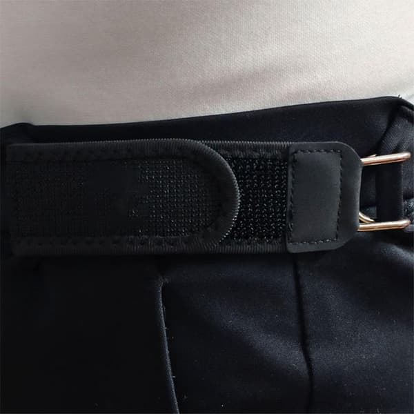 2-pack spännfria elastiska stretchbälten med metallkrok för jeans