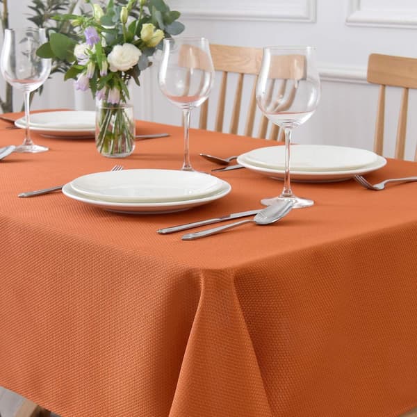 Rektangulär texturerad duk, vattentät, spillsäker, skrynkelresistent, 120*170cm - Orange