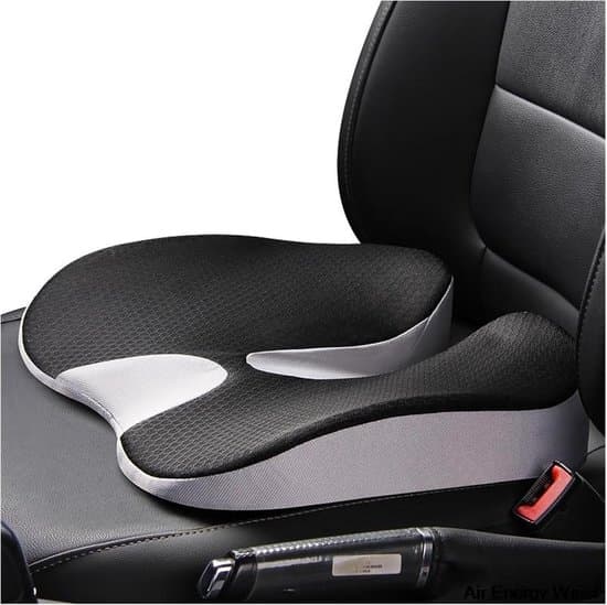 Bilsædehynder Førersæde Memory Foam Pude Fire Sæsoner Egnet til Kontorstol Bilsæde Biltilbehør (Farve: Grå)