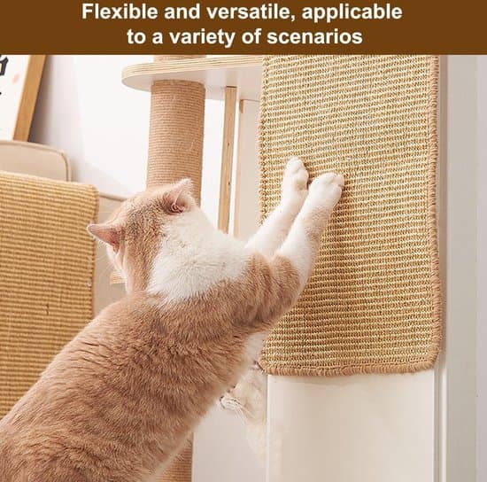 50x25 cm Sisal Kattekradsemåtte til møbel- og sofaprotektion, 1-stykke