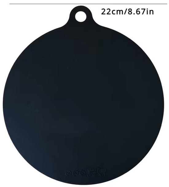 4-delt induktionskogeplade beskyttelsesmåtter, 22 cm, 240°C, sort