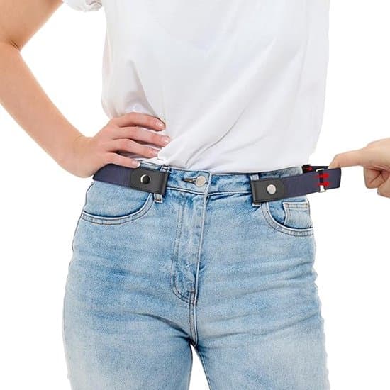 4-pack 80-100 cm Unisex Justerbart Hålfritt Vävt Elastiskt Bälte Set