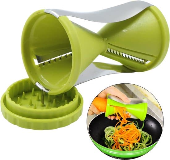 Grøntsagsspiralizer - Grøntsagsspaghettimaskine - 1 stk. - Grøn - Rustfrit stål