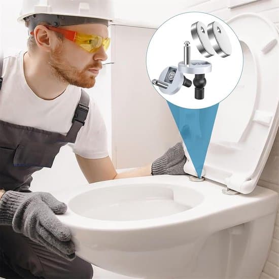 Toalettsitsgångjärn, 2-pack, rostfritt stål, universal