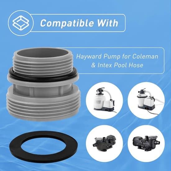 Adapter - 4560, 40 mm til 1 1/2”, Egnet til Intex, Coleman, Hayward