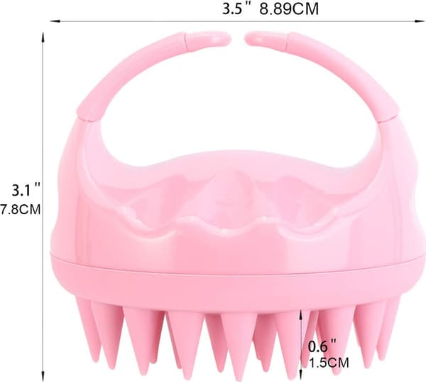 Hårbottenmassageborste, silikonborste, huvudmassager