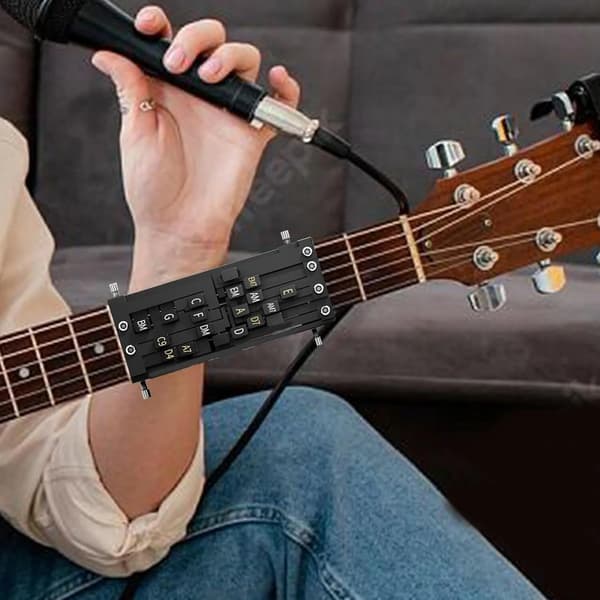 Gitarrackordpressare, gitarrackordtränare, akustisk gitarrackordväxlare, inlärningsverktyg, gitarrinlärningsverktyg
