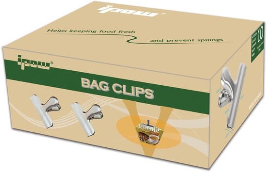 Medelstora metallklämmor - 10-pack - Rostfritt stål - Hållbara - Silver