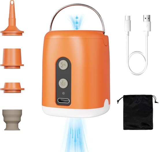 Elektrisk Luftpump - 4.5 kPa - Med LED-belysning
