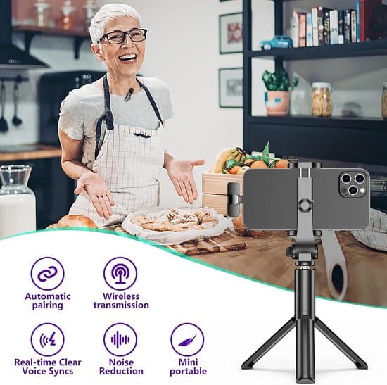 2,4 GHz Mini Clip-On Trådløs Lavalier Mikrofon til Vlogging & Interviews