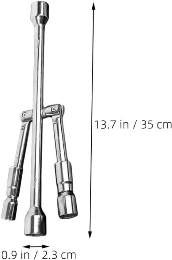 Taittuva pyöränmutteriavain – 17/19/21/23mm, kompakti