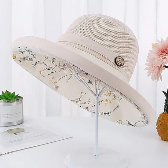 Dame Solhat - Strandhat - Sommer - Mesh - Solhat - Strand Fiskerhat - Sammenfoldelig