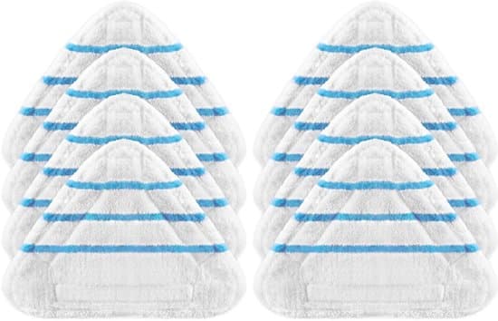 8-pack mikrofiber ångmopp ersättningsdukar, moppdynor kompatibla med Lidl Silvercrest & Vileda moppar.