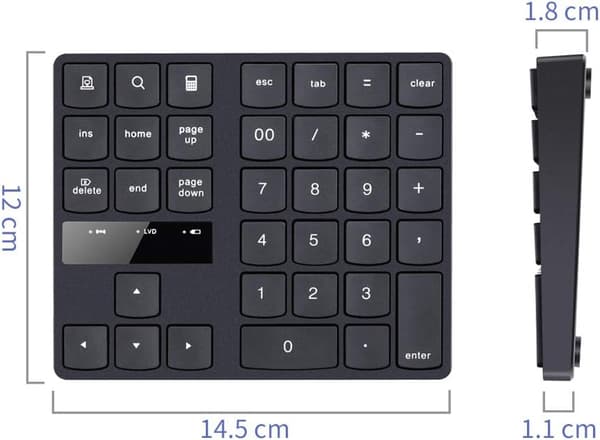 Numerisk tastatur - Til MacBook & Windows laptops