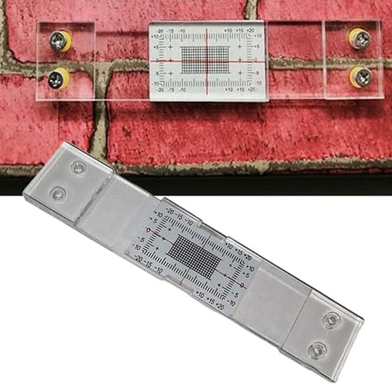3-delad högprecisions ABS akryl väggsprickmätare och mätsats
